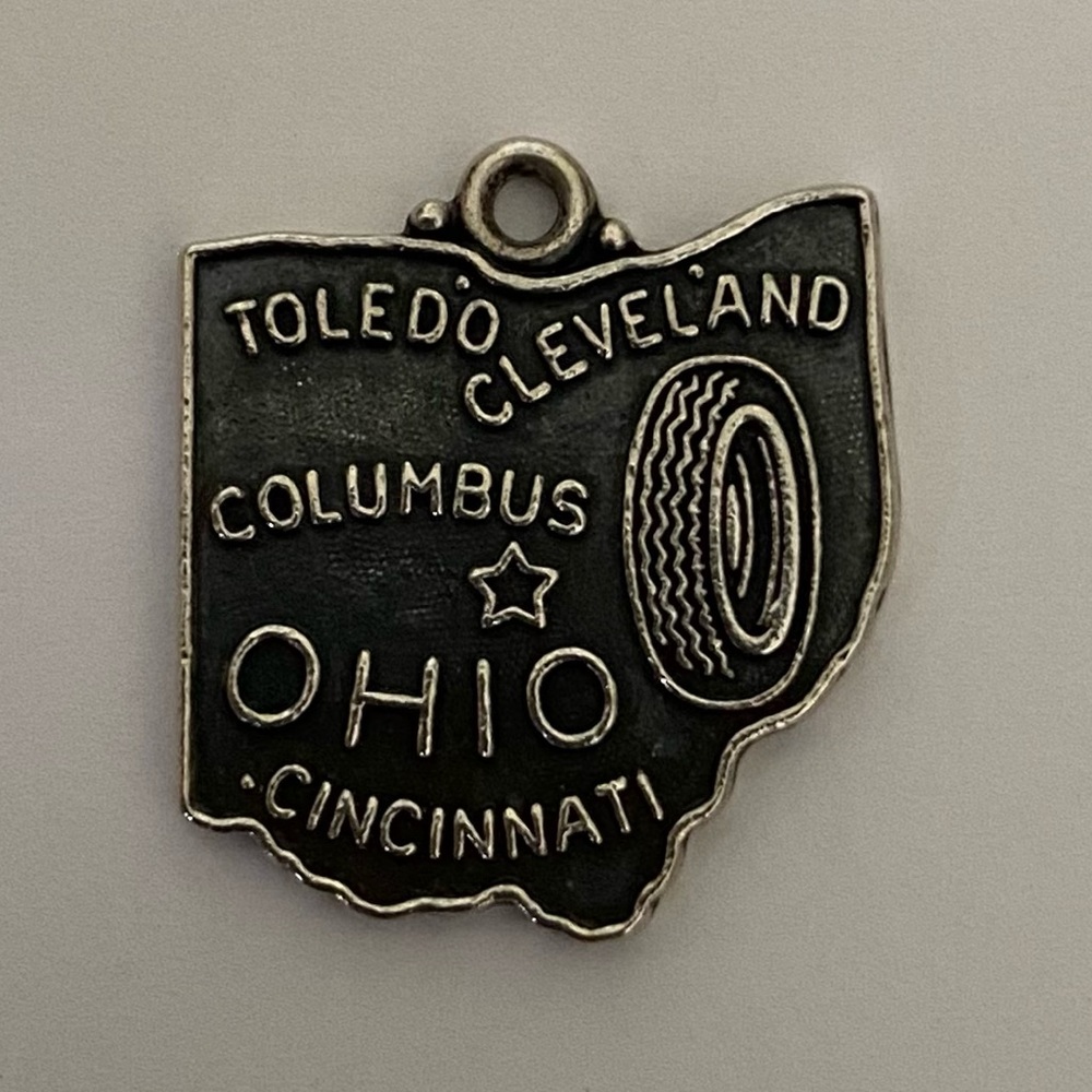 Vintage Ohio sterling silver charm